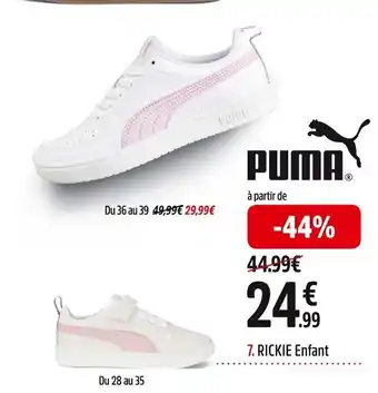 Intersport PUMA 7. RICKIE Enfant offre