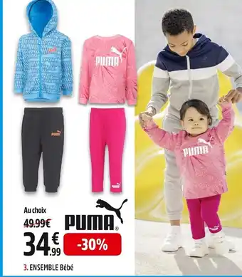 Intersport PUMA 3. ENSEMBLE Bébé offre