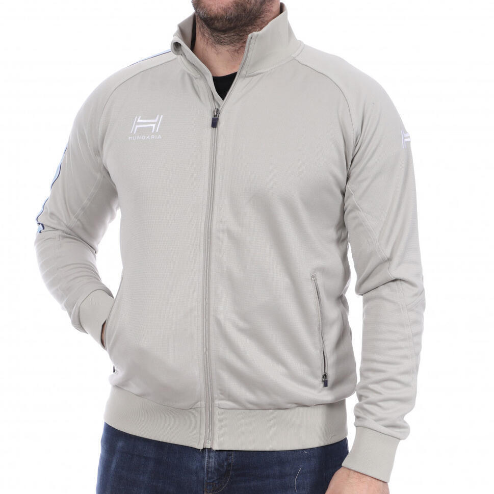 Decathlon Veste gris/bleu homme hungaria training pro offre