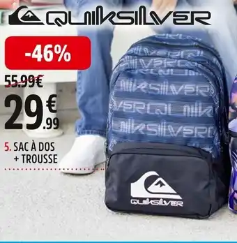 Intersport 5. SAC À DOS + TROUSSE offre