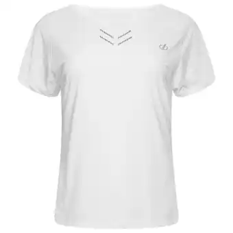 Decathlon Cyrstallize t-shirt de fitness à manches courtes pour femme - blanc offre