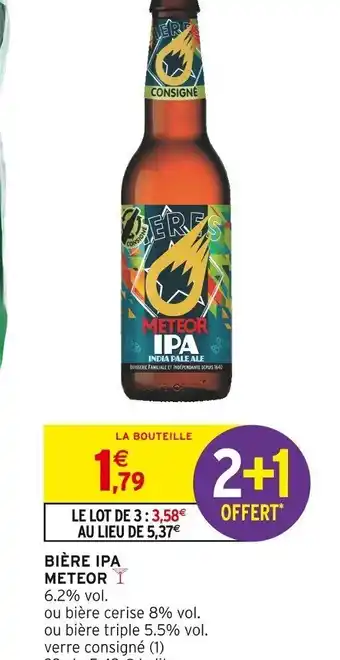 Intermarché BIÈRE IPA METEOR I offre