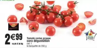Tomate Cerise Grappe Cora Dégustation