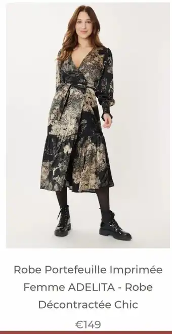 Robe Portefeuille Imprimée Femme ADELITA - Robe