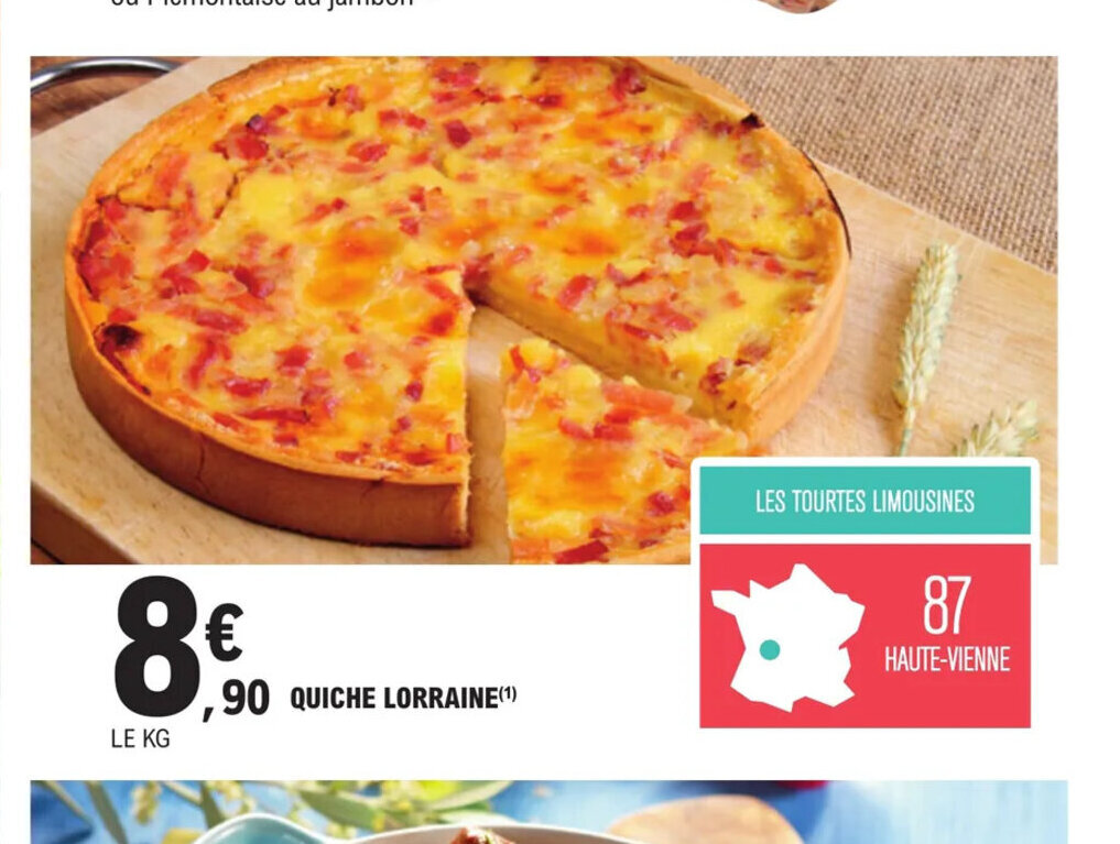 Promo QUICHE LORRAINE(¹) chez E.Leclerc