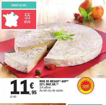 E.Leclerc BRIE DE MEAUX(¹) AOP (6) 22% MAT.GR.(5) offre