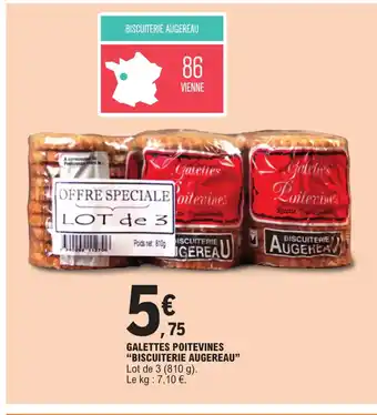 E.Leclerc GALETTES POITEVINES "BISCUITERIE AUGEREAU" offre