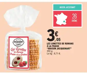 E.Leclerc LES LUNETTES DE ROMANS À LA FRAISE offre