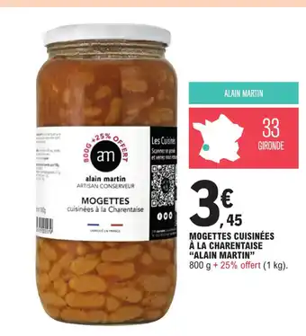 E.Leclerc MOGETTES CUISINÉES À LA CHARENTAISE offre