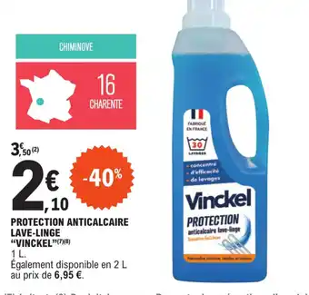E.Leclerc PROTECTION LAVE-LINGE "VINCKEL" (7)(8) offre