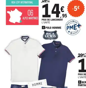 E.Leclerc 1 POLO HOMME offre