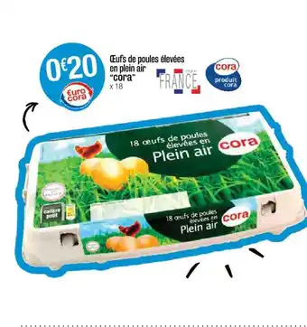 Cora x Carrefour Oeufs De Poules élevées En Plein Air offre