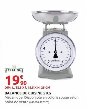 Rural Master Balance de cuisine 5kg offre