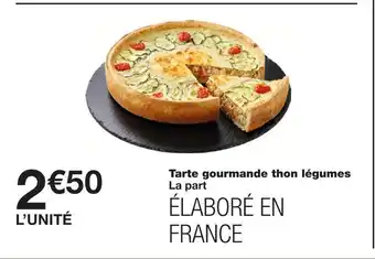 Monoprix Tarte gourmande thon légumes offre