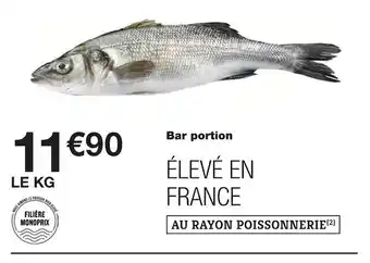 Monoprix Bar portion offre