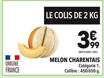 Supeco Melon charentais offre