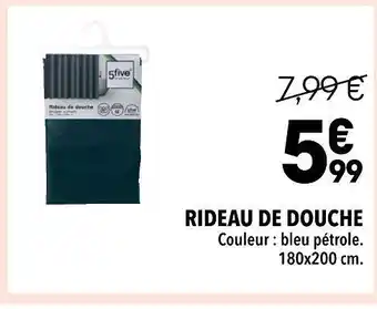 Supeco 5five rideau de douche offre