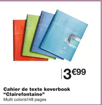 Clairefontaine cahier de texte koverbook