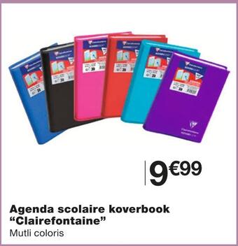 Monoprix Clairefontaine agenda scolaire koverbook offre