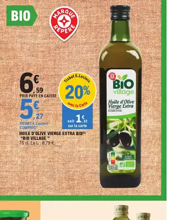 E.Leclerc HUILE D'OLIVE VIERGE EXTRA BIO(2) offre