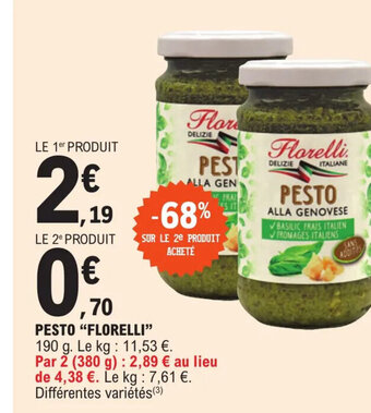 E.Leclerc PESTO "FLORELLI" offre