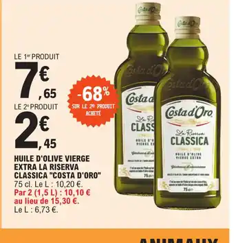 HUILE D'OLIVE VIERGE EXTRA LA RISERVA CLASSICA "COSTA D'ORO"