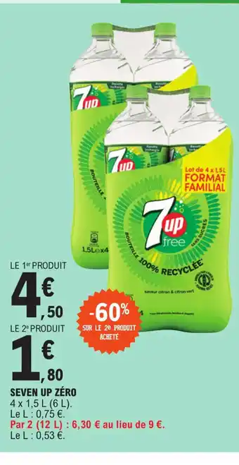 E.Leclerc SEVEN UP ZÉRO offre