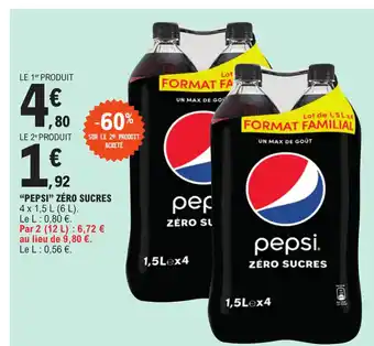 E.Leclerc "PEPSI" ZÉRO SUCRES offre