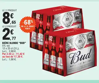 BIÈRE BLONDE "BUD"