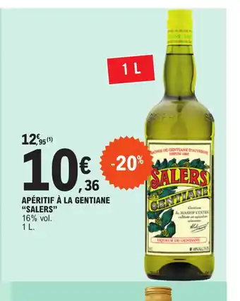 E.Leclerc APÉRITIF À LA GENTIANE "SALERS" offre