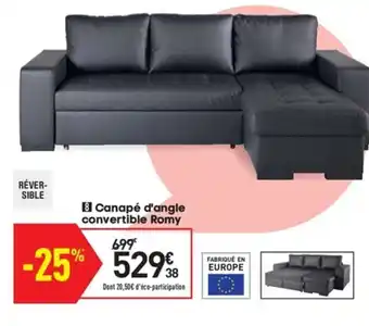Conforama Canapé d'angle convertible romy offre