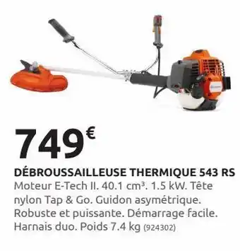 Rural Master Débroussailleuse thermique 543 rs offre