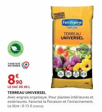 Rural Master Terreau universel offre
