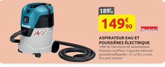 Rural Master Aspirateur eau et poussières électrique offre