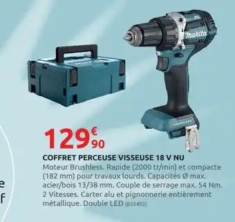 Rural Master Coffret perceuse visseuse 18 v nu offre