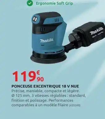 Rural Master Ponceuse excentrique 18 v nue offre
