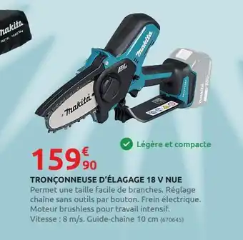 Rural Master Tronçonneuse d`élagage 18 v nue offre