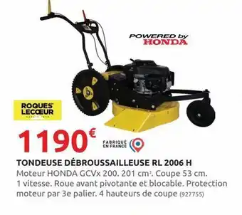 Rural Master Tondeuse débroussailleuse rl 2006 h offre