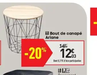 Conforama Bout de canapé Ariane offre