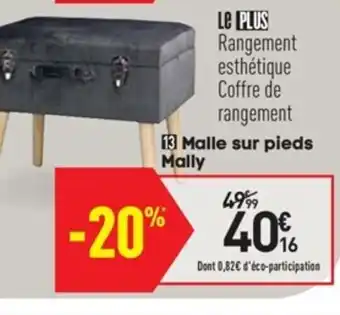 Conforama Malle Sur pieds Mally offre