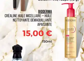 Bioderma créaline huile micellaire - huile nettoyante démaquillante apaisante