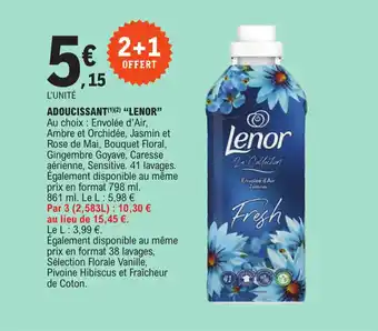 E.Leclerc ADOUCISSANT (1) (2) "LENOR" offre