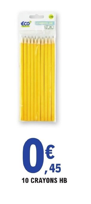 E.Leclerc 10 CRAYONS HB offre
