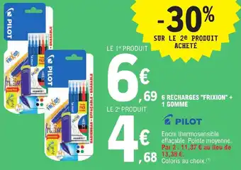6 RECHARGES "FRIXION" + 1 GOMME