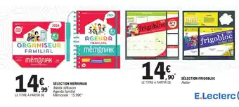 E.Leclerc SÉLECTION MÉMONIAK offre