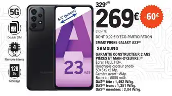 E.Leclerc SMARTPHONE GALAXY A23(²) offre