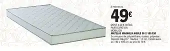 E.Leclerc MATELAS MAGNOLIA ROULÉ offre