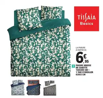 E.Leclerc PARURE HOUSSE DE COUETTE 140X200 CM + 1 TAIE D'OREILLER 63X63 CM offre