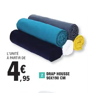 E.Leclerc DRAP HOUSSE 90X190 CM offre