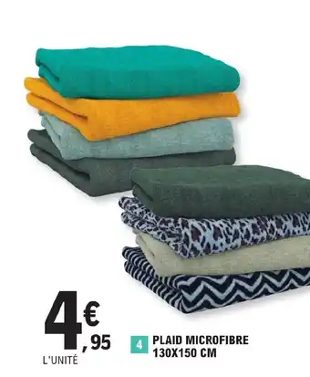 E.Leclerc PLAID MICROFIBRE 130X150 CM offre